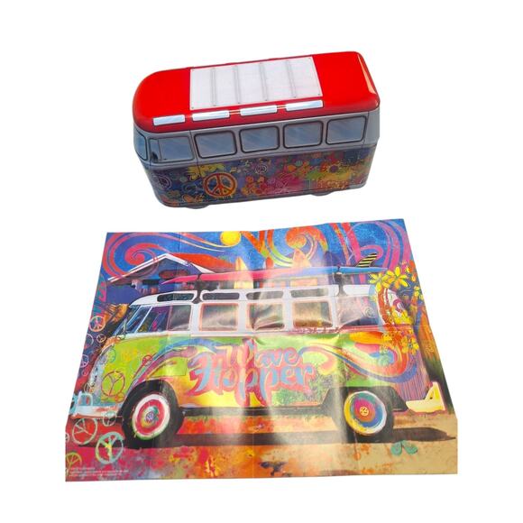 Eurographics VW Bus Van Tin 550 Piece Jigsaw Puzzle Guaranteed Complete - Picture 1 of 6